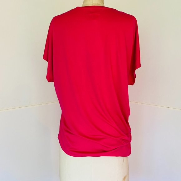 Barbie Pink - Side Runched T-shirt - b New York - Picture 3 of 6